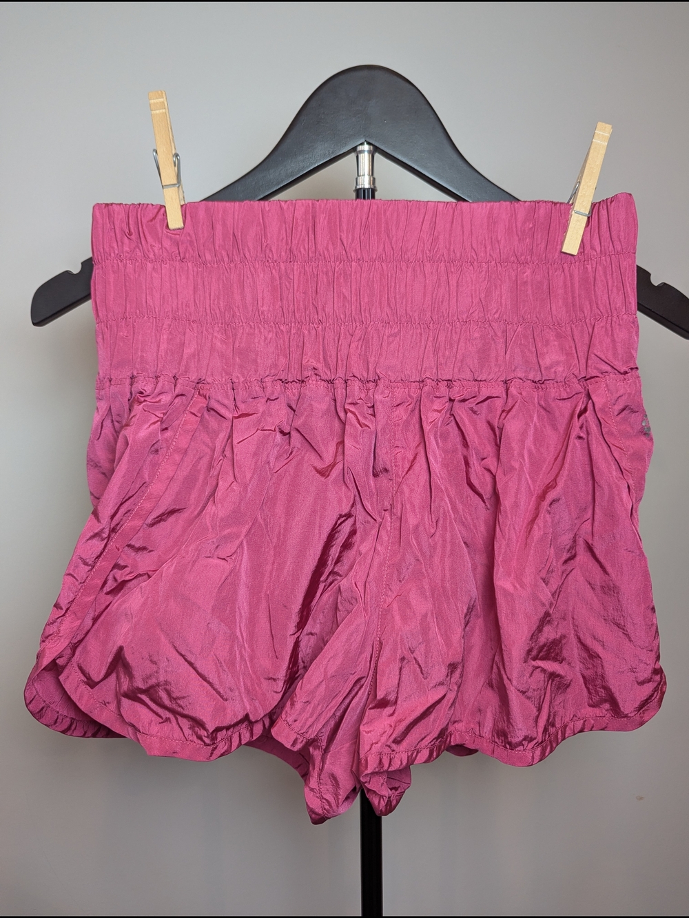 FP Movement by Free People Women's Size M Magenta Smocked The Way Home Shorts